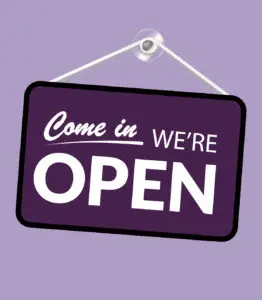Businessasusual Come in we're open